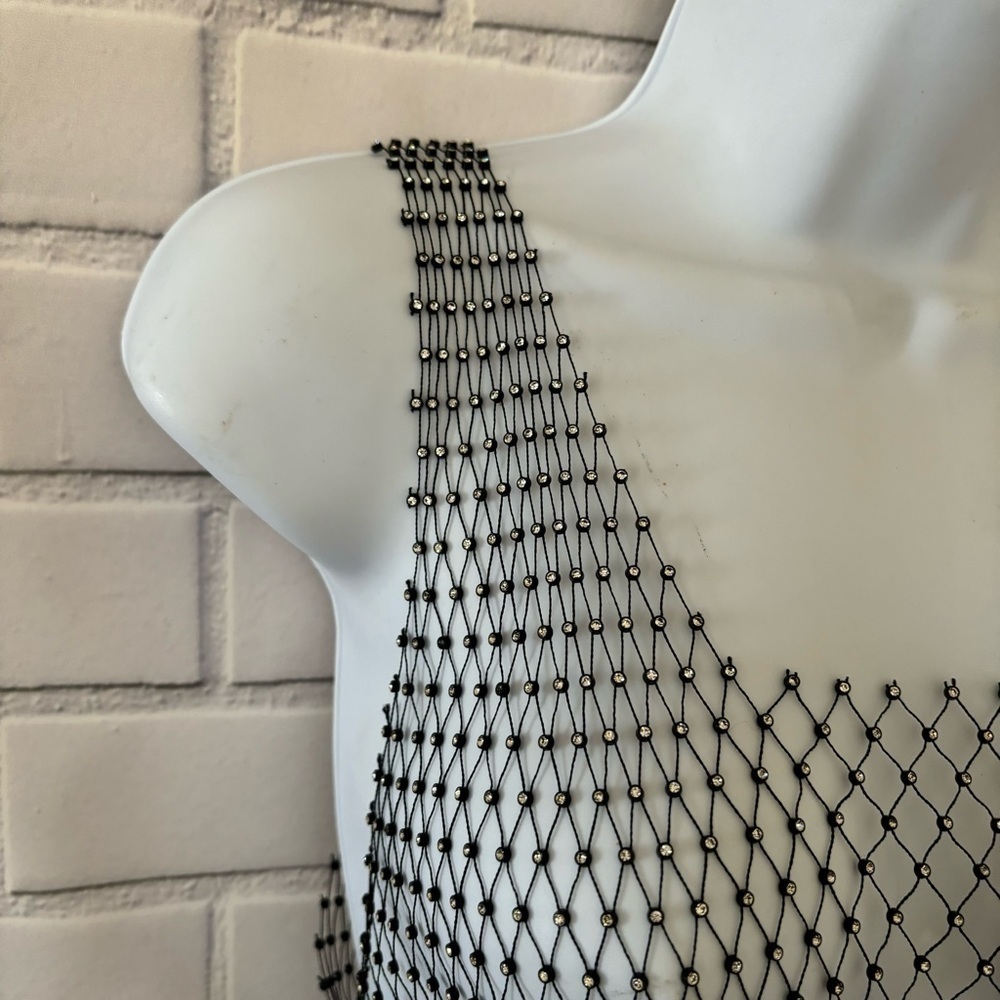 Love Tree Mesh Rhinestone tank Size M/L - Picture 6 of 12